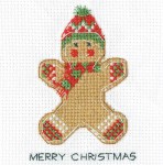 Gingerbread card winter hat